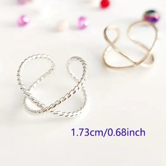 Toe Ring Foot Jewelry Inifinity Minimalist Silver Adjustable Beach Hippie Trendy - Picture 4 of 4